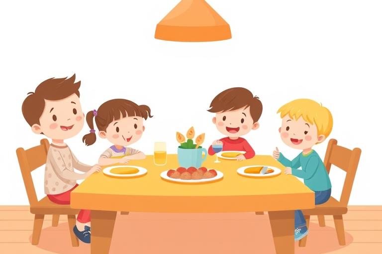 Kurze lustige Tischsprüche für Kinder