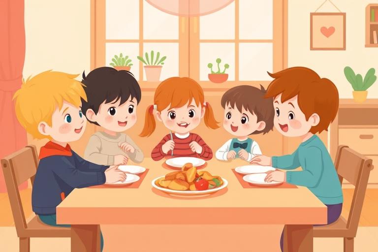 Tischgebete für Kinder: Einfache Gebete vor dem Essen