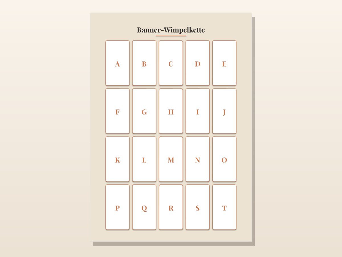 Modulares Klassenzimmer-Set – Banner-Wimpelkette